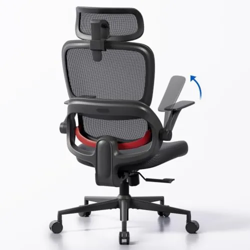 SIHOO B100SE Silla Oficina, Asiento Espuma Visco, Soporte Dinámico, Negro