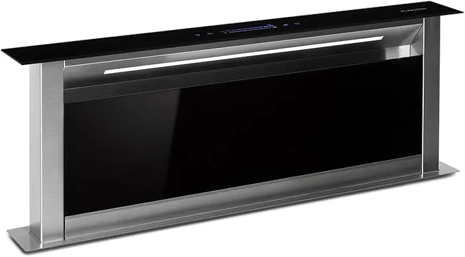 Klarstein Campana Extractora 90 cm Cooker Hood, Extractor Cocina 576m³/h Flujo de Aire, Filtros Extractor Grasa, 10 Modos Ventilación, Extractor Cocina Recirculación, Eficiencia Energética A +