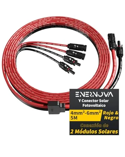 Conector Y Solar 4/6mm² con Conectores Autobloqueantes para Panel Solar