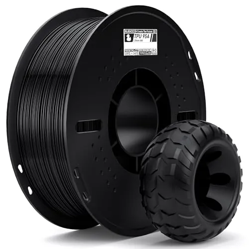 ELEGOO Filamento TPU 95A 1.75mm 1KG Negro