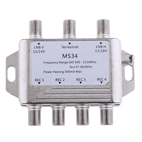 prasku MS34 3X4 LNB FTA 4 Salidas LNBF Dish