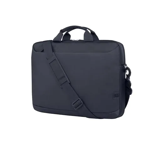 HP Maletín Everyday para Portátil de 16", Fabricado con Poliéster Reciclado 600D, 12L, Compartimiento Acolchado, Resistente al Agua, Correa de Hombro Extraíble, Gris