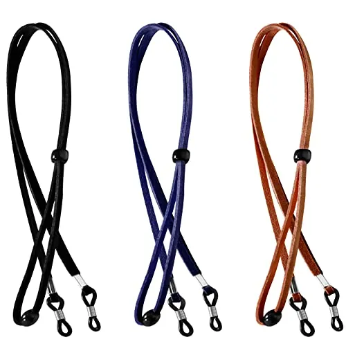 Qufiiry 3 Piezas Cordones para Gafas, Cuerda Gafas, Correa Gafas, Cordón Gafas, Cuerda para Gafas, para Gafas para Hombres y Mujeres