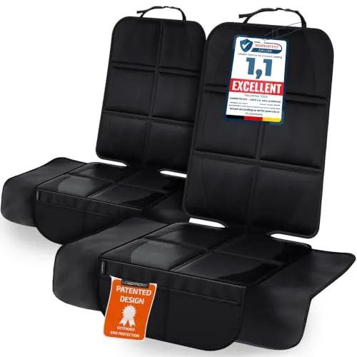 LIONSTRONG® Fundas para Sillas de Coche - Extra Grande [ISOFIX] - Negro
