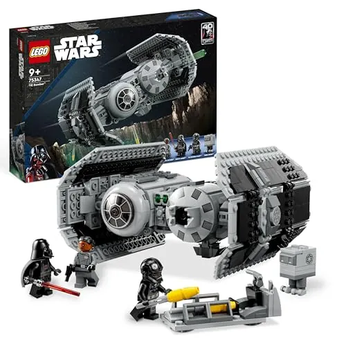 LEGO Star Wars 75347 Bombardero Tie - Maqueta de Caza Estelar para Construir - Droide Gonk y Minifigura de Darth Vader con Espada Láser de Juguete - Regalo para Niños de 9+ Años