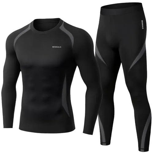 Ropa Interior Térmica Hombre Camiseta Térmica Deportes Conjuntos Térmicos