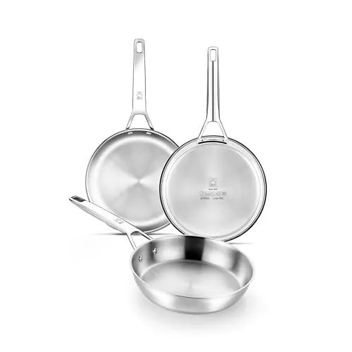 BRA Signature | Set 2 Sartenes 24-28 cm, Acero Inoxidable 18/10