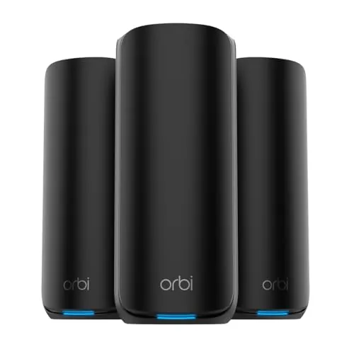 NETGEAR Orbi Serie 870 Sistema WiFi 7 Mesh, hasta 600 m², Pack de 3