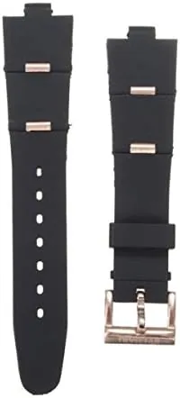 C-FUNN Oro Y Oro Rosa Sílice Gel Reloj Banda Correa De Reloj para Reloj Rosa Rojo-22Mm