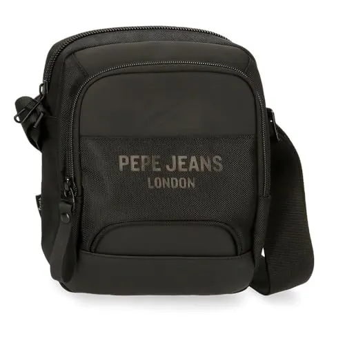 Pepe Jeans Bromley Bandolera Mediana Negro 17x22x8 cms Poliéster