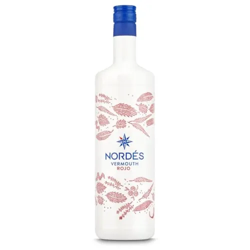 Nordés Vermut Rojo Premium con Botánicos Gallegos - Botella de 1 L