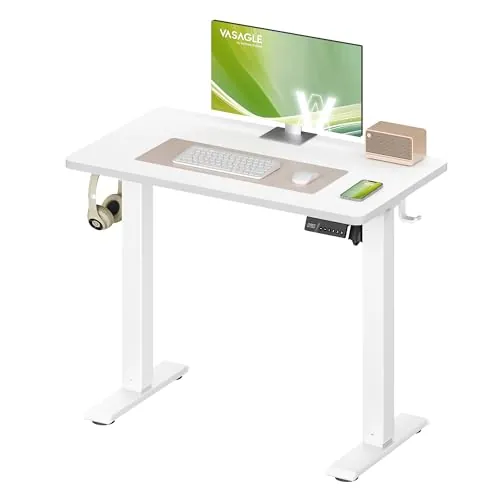 VASAGLE Escritorio Eléctrico Ajustable en Altura 80 x 50 cm