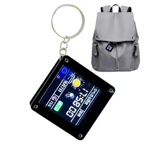 Ornamento De Pantalla De Mini Televisor Retro – Pantalla LCD Inteligente De 1.44 Pulgadas Wi-Fi, Pantalla De Tiempo Y Tiempo, Controlador ST7735S | Resolución 128 × 128, Construcción ABS, Fuente de