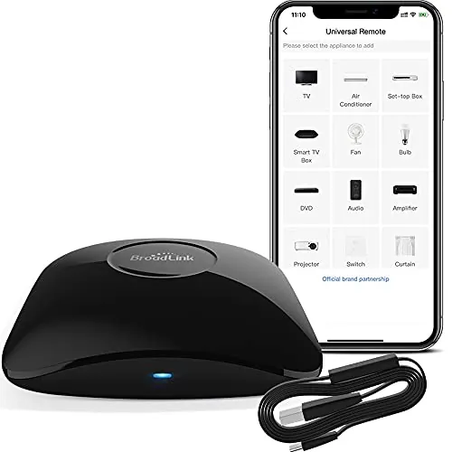 BroadLink RM4 PRO+ HTS2 Mando a distancia universal inalámbrico con sensor de temperatura y humedad