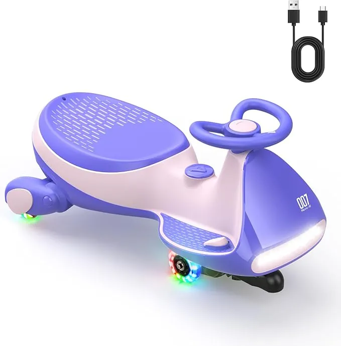 FanttikRide 12V N7 Pro Coche Eléctrico para Niños, Antivuelco, Ergonómico, 2 en 1, 2 Velocidades, Ruedas Intermitentes, Bluetooth, Carga Tipo C, para Niños a Partir de 3 Años, 68 Kg.