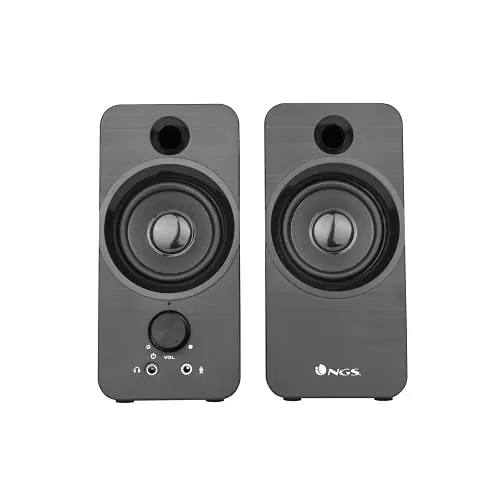 NGS SB350, Altavoz para PC de 12W y Conexión USB, Color Negro