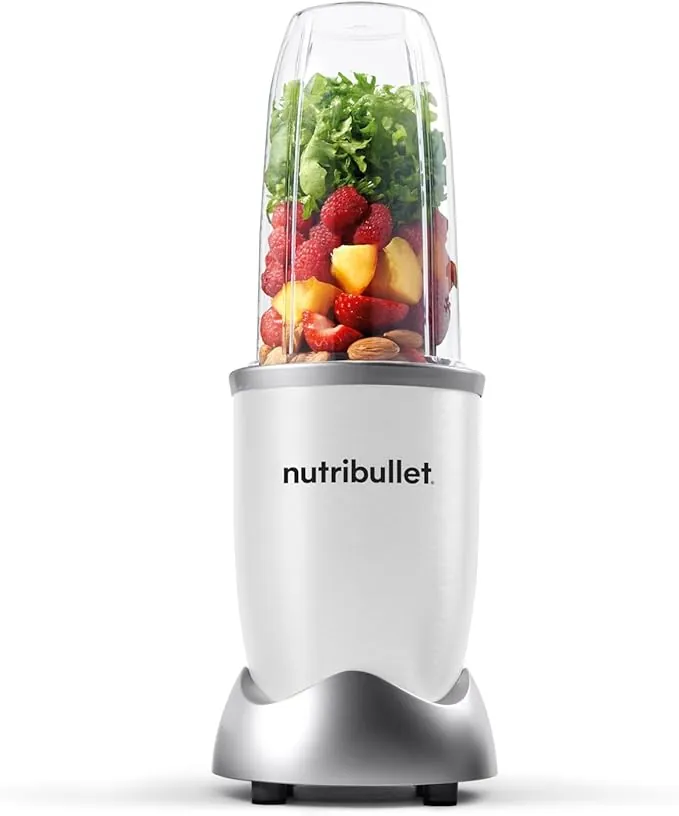 nutribullet Pro 900 Watt, batidora personal, batidora multifuncional, vaso de 700ml, blanco, NB904W