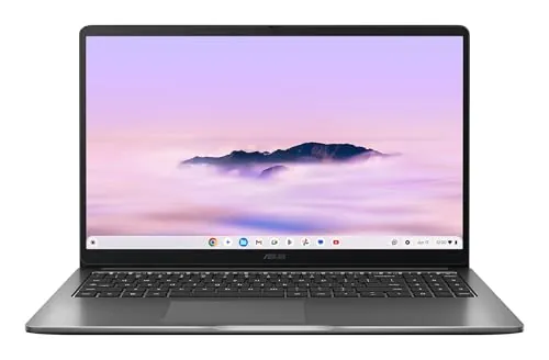 ASUS Chromebook Plus CX15 CX1505CTA-S70031 - Ordenador Portátil 15.6" Full HD (Intel Core 3 N355, 8GB RAM, 128GB eMMC, Graphics, ChromeOS) Gris Roca - Teclado QWERTY español