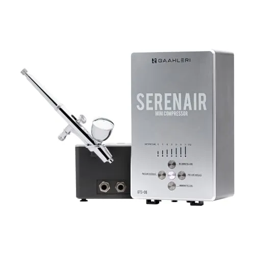 Kit de aerógrafo Gaahleri, Serie Ambition GTS-06, aerógrafo y compresor de aire con control de aire