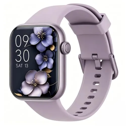 Reloj Inteligente Mujer Hombre, 1.85" Smartwatch con Llamadas Bluetooth, 140+ Modos Deportivos Smart Watch con SpO2/Pulsómetro/Monitor de Sueño/Podómetro, Impermeable IP68 Smart Watch Para Android iOS