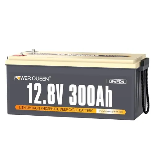 Power Queen 12V 300Ah Batería LiFePO4,para Autocaravanas Energía Solar