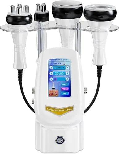 Ibtyzo 4 en 1 Cavitación 40K Radiofrecuencia Profesional Facial y Corporal | Tratamiento anticelulítico profesional, reafirma la piel y define la silueta, ideal para cuidado facial y corporal en casa