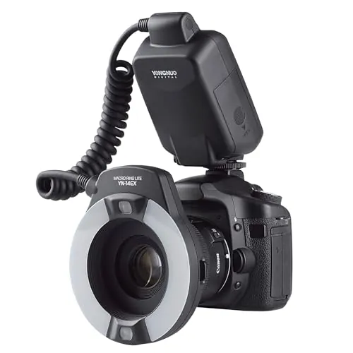 Yongnuo YN-14EX - Flash Macro/anular para Canon, Negro