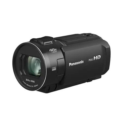Panasonic HC-V900E - Videocámara Semi-Profesional de 24x, O.I.S de 5 Ejes, Objetivo Panasonic F1.8 - F4, FHD, Color Negro