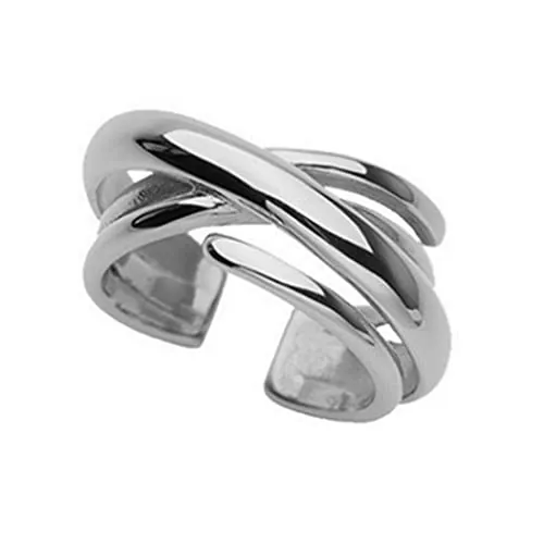 Aukmla Anillo de pulgar vintage Anillos de dedo infinitos de plata Nudo celta Anillo abierto ajustable para mujeres y niñas