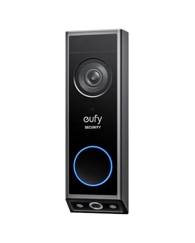eufy Security Video Doorbell E340, cámara Doble con Sistema de Control de entregas, 2K Full HD y visión Nocturna a Color, Almacenamiento Local Ampliable hasta 128 GB, sin cuotas mensuales