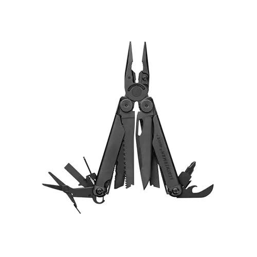 Leatherman Wave+ Multiherramienta, Made in USA, Negro