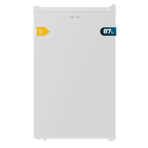 Cecotec Congelador Vertical Sobremesa 87L Bolero CoolMarket TF 87 White. 83,6 cm de Altura y 50,6 cm de Ancho, Bajo Consumo, Puerta Plana y Reversible, Diseño Compacto, Blanco