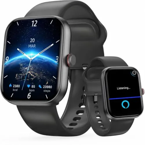 Reloj Inteligente Hombre con Alexa,1,91" Smartwatch con Llamadas Bluetooth