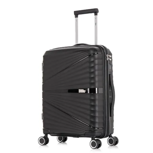 1990s Maleta de Cabina 55x39x21.5cm (46L) Polipropileno - Candado Incrustada - 20 Pulgadas - Negro