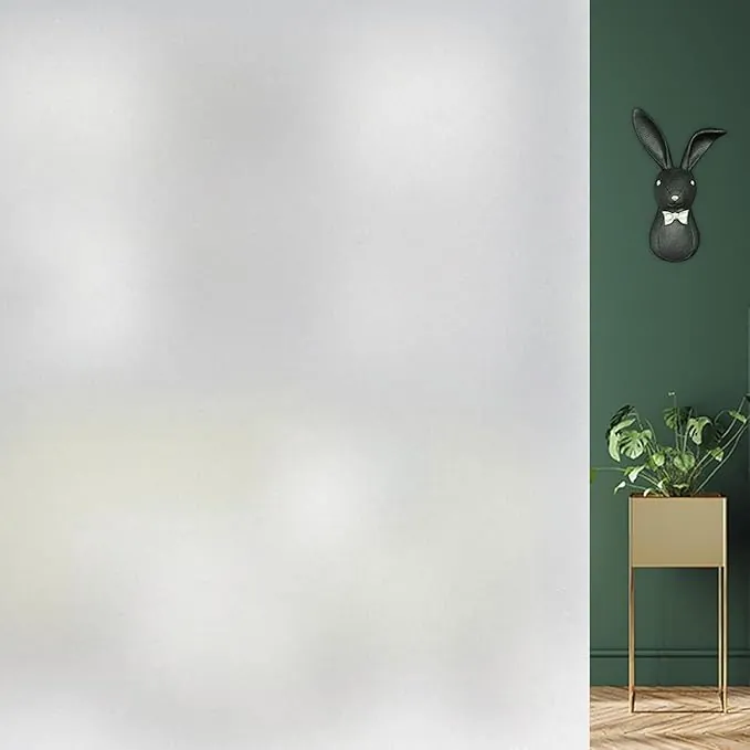DIFIT Vinilos para Cristales, Esmerilado con Destellos Vinilo Ventana Privacidad Decorativo, Electrostático, Anti-UV, Reutilizable, Ideal para Cocina, Dormitorio, Hogar y Oficina, 44.3x200 cm