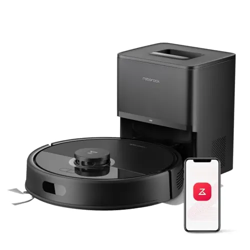 roborock Q7L5+ Robot Aspirador y Fregador Succión Extrema de 8000 Pa, Negro