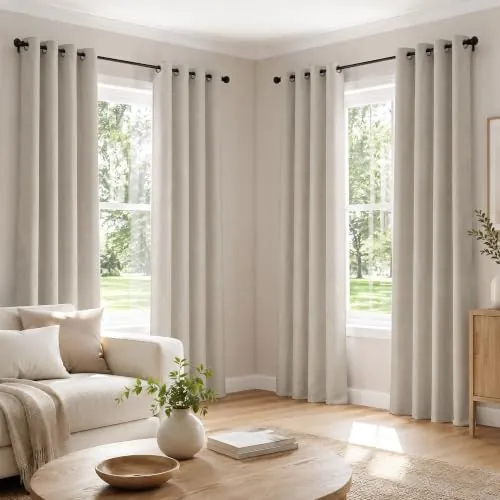 Deconovo Cortinas Opacas Térmicas para Dormitorio y Salón, 4 Piezas