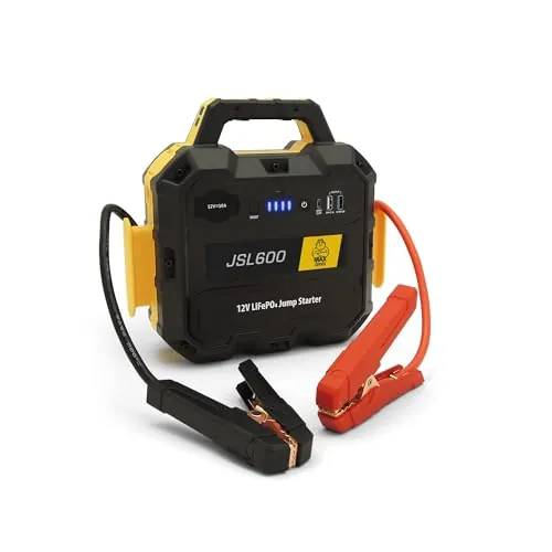 Maxtools, JSL600, Arrancador de Emergencia Profesional 12V 3600A para Coches, todoterrenos, vehículos Todo Terreno, autocaravanas y vehículos comerciales, Pack de batería y Cargador rápido QC3.0