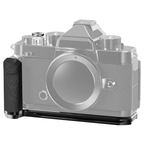 NEEWER Zf Empuñadura Soporte en L Compatible con Nikon Z f, Soporte L Placa Base Montaje Retro con Mango, Empuñadura Pulgar y Botón Obturador Aluminio, Compatible con Cabezal Trípode Tipo Arca,CA134