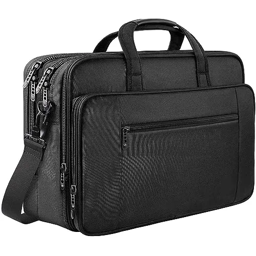 Mancro Maletin Portatil 17 Pulgadas, Expandible Maletin Hombre Grande
