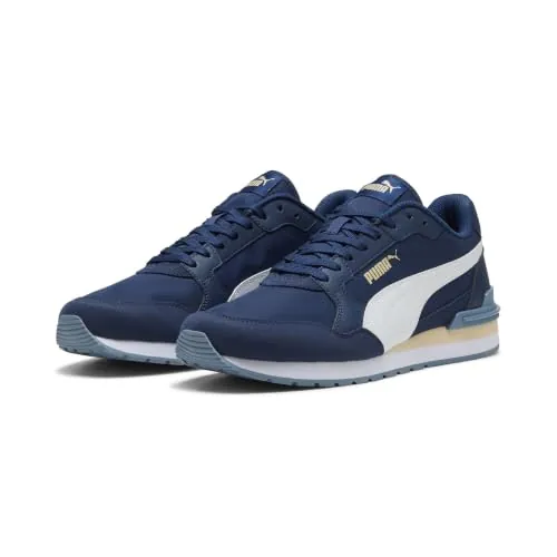 Puma Tenis Unisex St Runner V4 NL, Lona Blanca Puma Azul Persa, 36 EU
