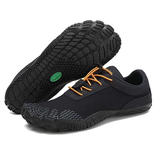 SAGUARO Mujer Barefoot Hombre Zapatillas Minimalistas Ligera Calzado Barefoot Cómodas Zapatos de Trail Running para Zero Drop Soles Azul Marino,Gr.38
