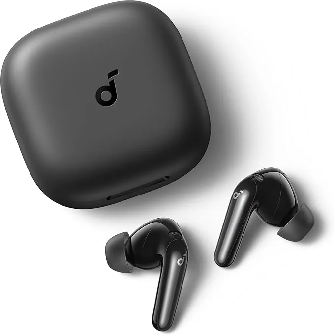 soundcore P31i Auriculares Inalámbricos Bluetooth de Anker, Cancelación de Ruido en Tiempo Real, Auriculares Traductores, Sonido de Alta Resolución LDAC, 50h de Uso, Carga Rápida, Audio Espacial, IP55