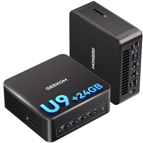 GEEKOM IT13 MAX Mini PC con Intel Core Ultra 9 185H, 500GB SSD+ 24GB LPDDR5