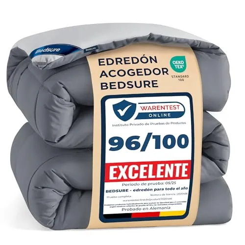 Bedsure Edredón Cama 135/150 Acolchado - 220x240cm 300gr/m²