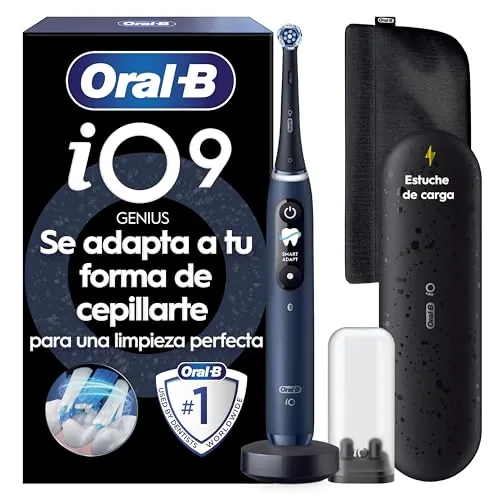 Oral-B iO 9 Cepillo de Dientes Eléctrico con 1 Cabezal, Azul Zafiro