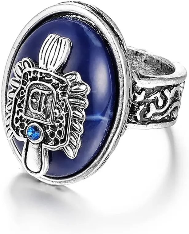 Anillo Vintage Wedity de The Vampire Diaries, grabado en lapis, estilo punk, plateado, joyería para mujeres y hombres