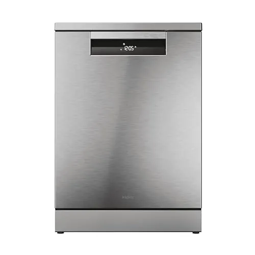 Haier I-Pro Shine Serie 3 XF 5C4M1X Lavavajillas Independiente 60CM, Motor Inverter, 15 Cubiertos, Tercera Bandeja, 8 Ciclos, WIFI, Maxi Tub, Bloqueo Infantil, Apertura Automática, 44DB, Inox