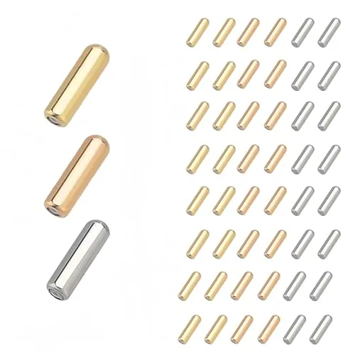 Floatdream 120 Piezas Alfiler de Broche de Metal, Cierre para Alfiler Solapa, Palo de Broche de Metal, para Alfiler de Broche de Metal, Puede Hacer Que El Broche Sea Más Fuerte y Hermoso