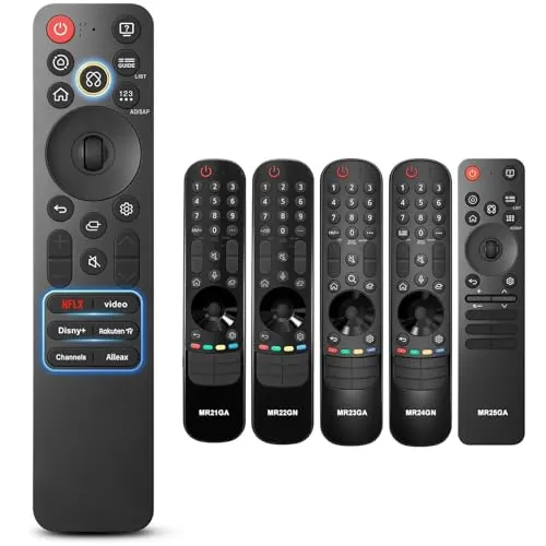 Mando a Distancia LG-Magic-TV-Remote-Control, Repuesto para LG Smart TV | Universal para LG NanoCell OLED EVO QNED QLED UHD TV, para MR21, MR22, MR23 y MR24 MR25, Búsqueda por voz,6 accesos directos